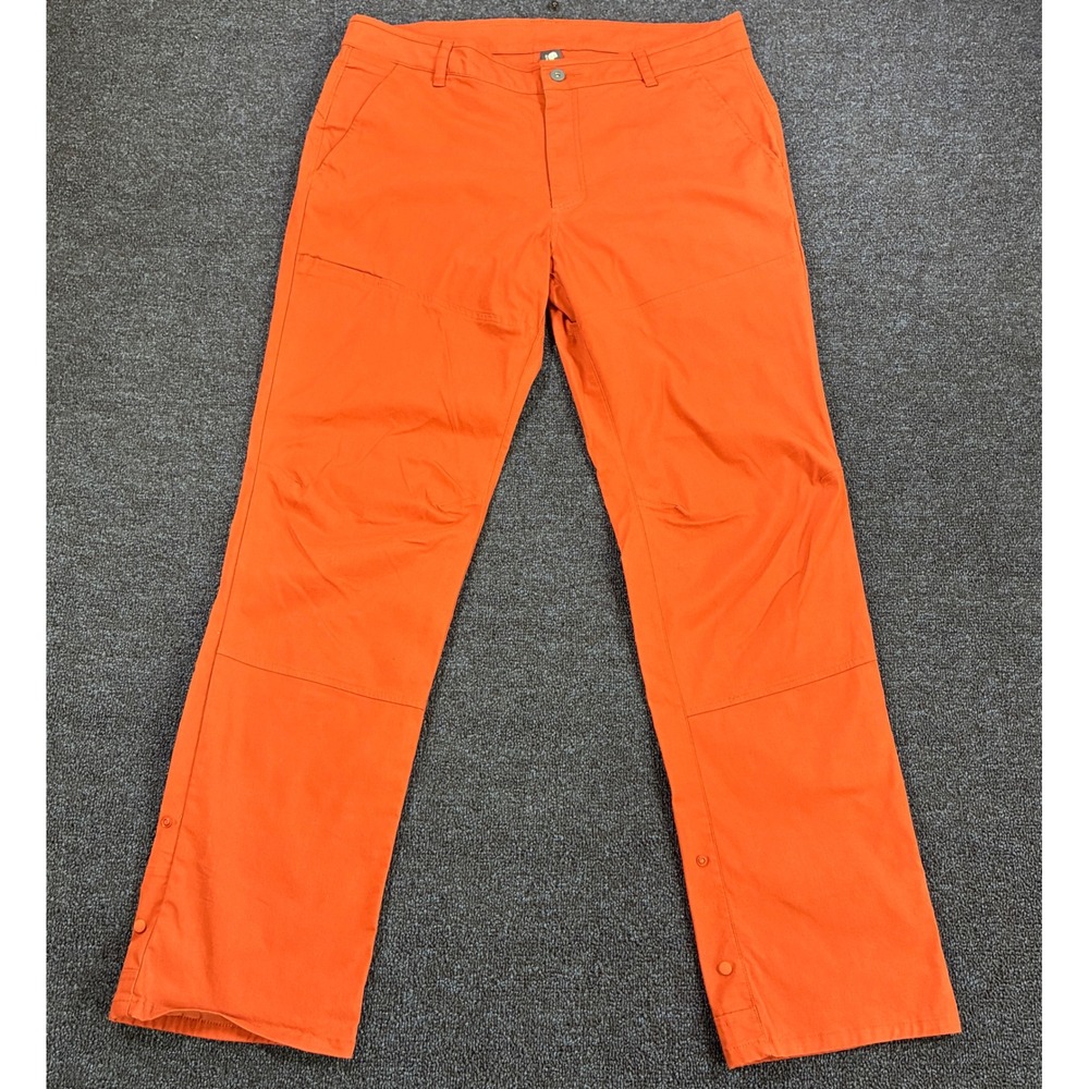 Mountain Hardwear AP Pants Mens 36x32 Orange Hiking Outdoor Active OM7064